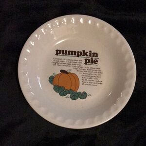 White Pumpkin Pie Recipe Plate